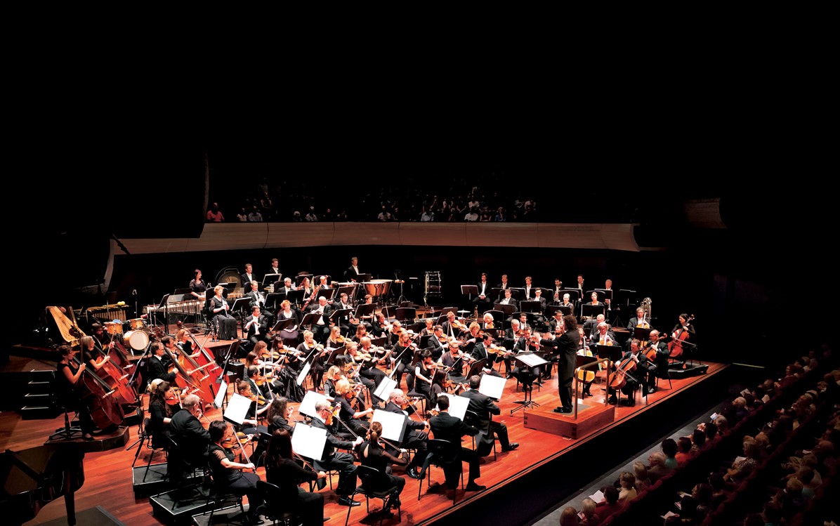 Image of an orchestra on stage