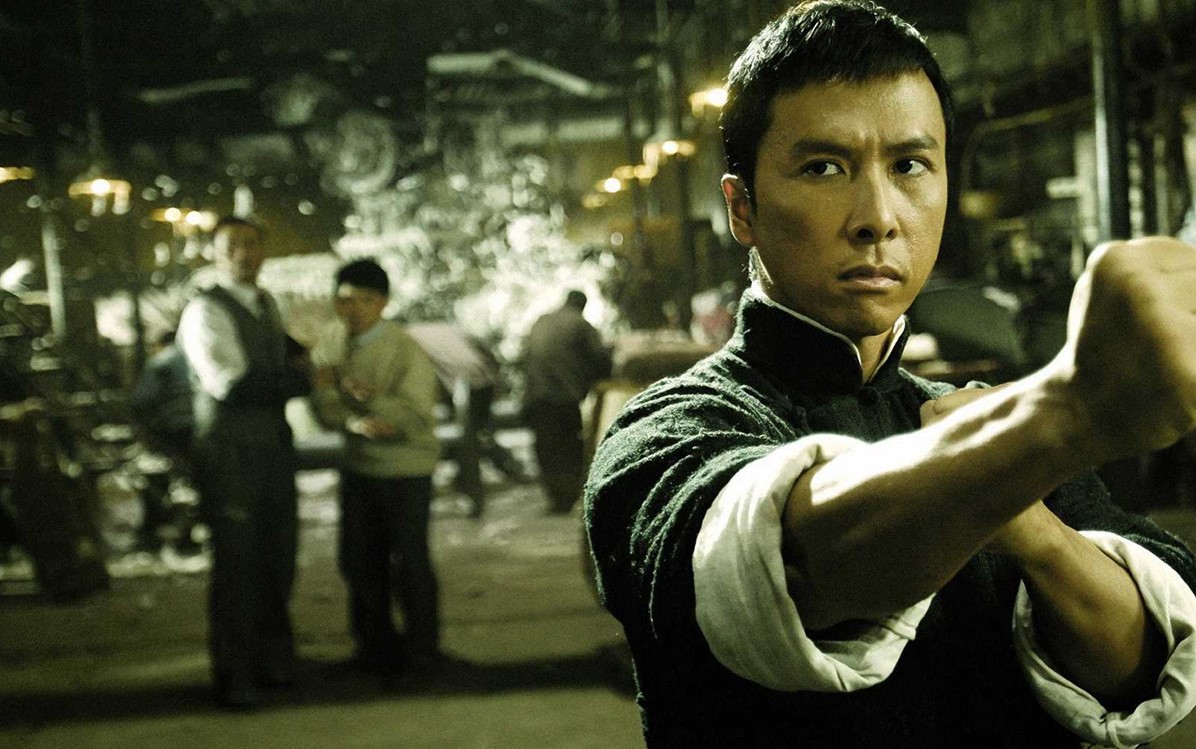 Image of actor with fist forward in "Ip Man''